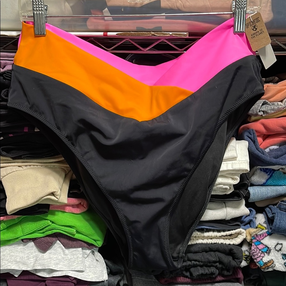 PINK VS Colorblock Bikini Bottom NWT | Size XXL